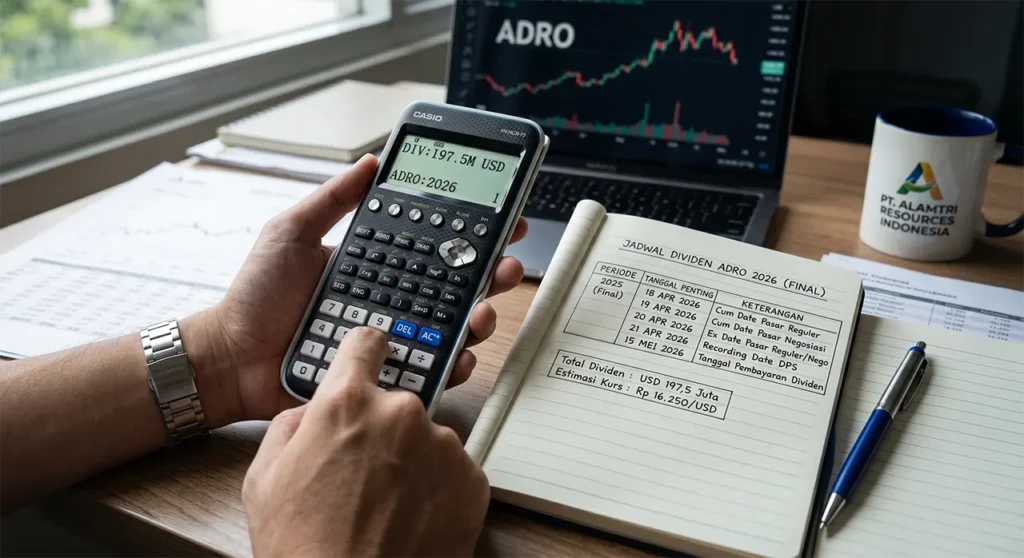 ADRO Guyur Investor USD 197,5 Juta Simak Tanggal Main Pembagian Dividen ADRO