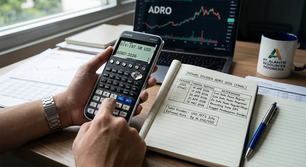 ADRO Guyur Investor USD 197,5 Juta Simak Tanggal Main Pembagian Dividen ADRO