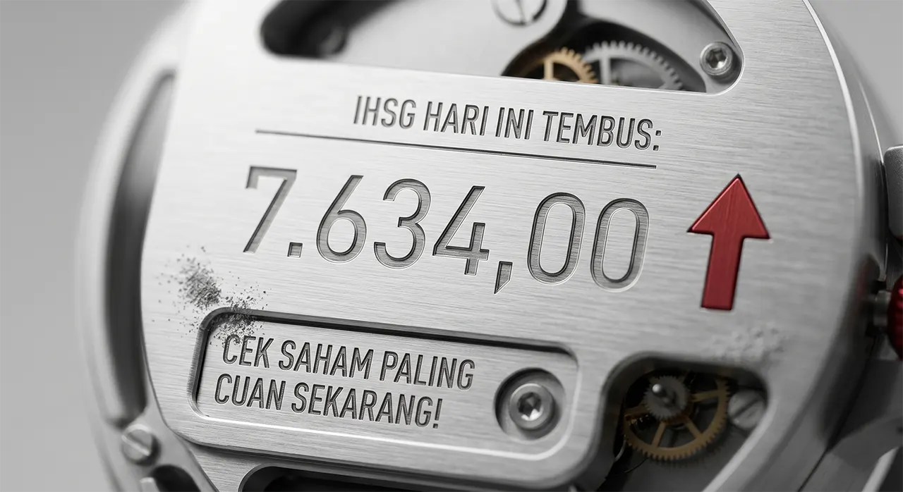 IHSG Hari Ini Tembus 7.634, Cek Saham Paling Cuan Sekarang!